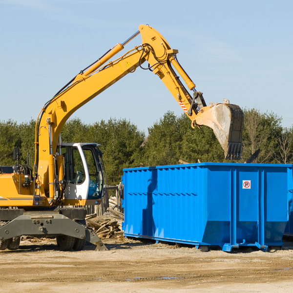 what size residential dumpster rentals are available in Stephenson